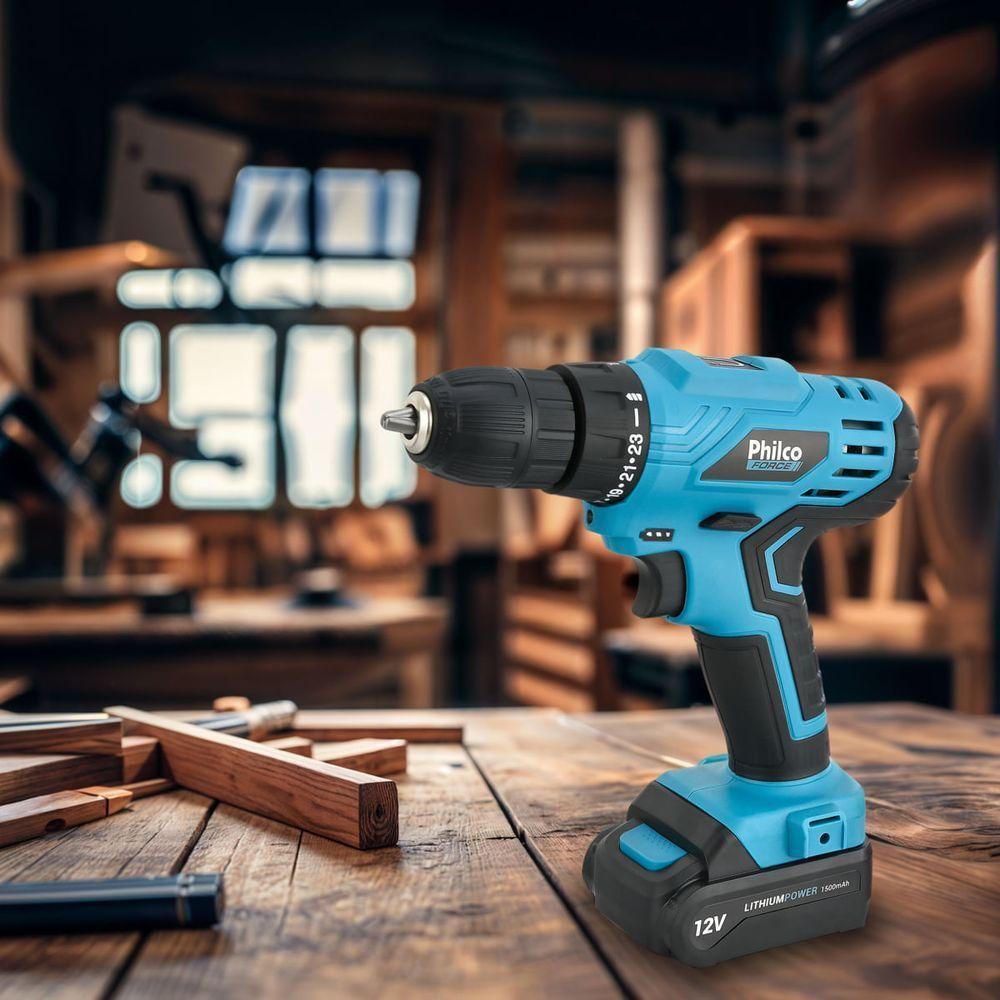 Parafusadeira Philco Force Bivolt 2 em 1 800RPM PPF12 Bivolt - 8