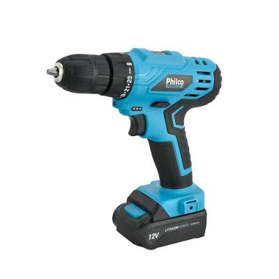 Parafusadeira e Furadeira Philco Force 2 em 1 Doméstica PPF12 800 RPM Bivolt