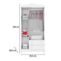 Quarto De Bebê New Selena 3 Portas Com Berço Lila E Cômoda Gran Selena Branco Brilho E Colchão Gazin – Carolina Móveis - 7