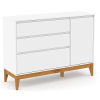 Quarto De Bebê Nature Clean 3 Portas Com Berço Unique Branco Soft Eco Wood E Colchão Gazin – Matic