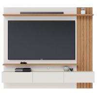 Painel Para Tv Home Suspenso Juriti 1.8 Off White Matte Freijó – Colibri - 1