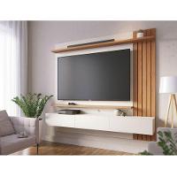 Painel Para Tv Home Suspenso Juriti 1.8 Off White Matte Freijó – Colibri - 5