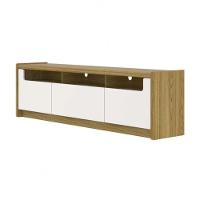 Rack Para Tv Até 75 Polegadas 3 Portas Oslo Off White E Freijó 180cm
