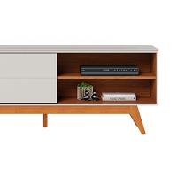 Rack Para Tv Até 60 Polegadas 1 Porta Otawa Freijó E Off White 160cm - 6