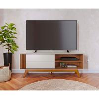 Rack Para Tv Até 60 Polegadas 1 Porta Otawa Freijó E Off White 160cm - 7