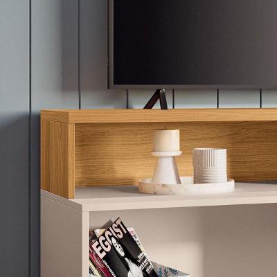 Rack Bancada Para Sala Graci 1.36 Cinamomo Off White – Hb Móveis
