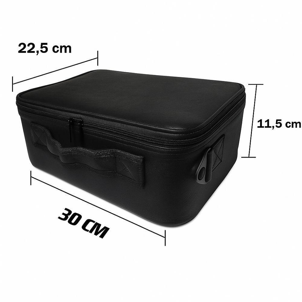 Maleta De Maquiagem Profissional Com Espelho Iluminado Led – Portátil, Usb Recarregável E Organizador Interno - 7