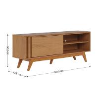 Rack Para Tv Até 60 Polegadas 1 Porta Otawa Freijó 160cm - 7