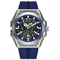 Relógio Masculino Automático Esportivo Pulseira De Silicone Impermeavel Azul - 1
