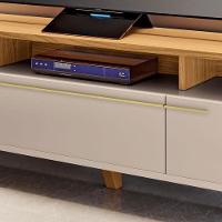 Rack Bancada Para Sala Essenza 2.0 Off White Cinamomo – Hb Móveis