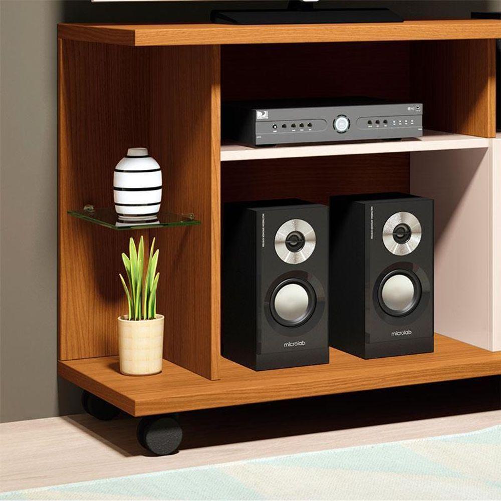 Rack Ambiente Smart Cinamomo Off White – Hb Móveis - 3