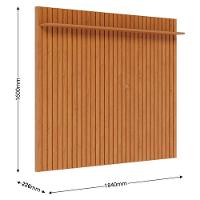 Rack Bancada Ambiene Studio Com Painel Para Tv Loft 1.8 Off White Nature - Imcal - 3