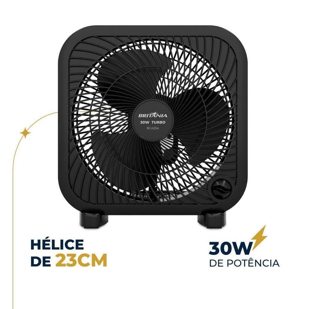 Ventilador Circulador Britânia 30W 3 Velocidades BCA25A 110V - 9