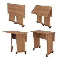 Escrivaninha Com Rodízios Multimóveis Vcr25025 Amêndoa Amêndoa - 5