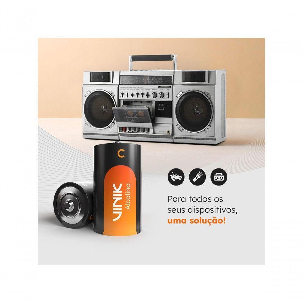 Pilha Alcalina C Lr14 C-2 Vpcb2 - 2