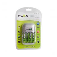Carregador De Pilhas Aa-aaa-9v Fxc03-4p Flex - 1