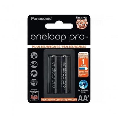 Pilha Recarregável 1,2v Aa 2550mah Eneloop Pro (c-2 Pilhas) Panasonic - Car - 2