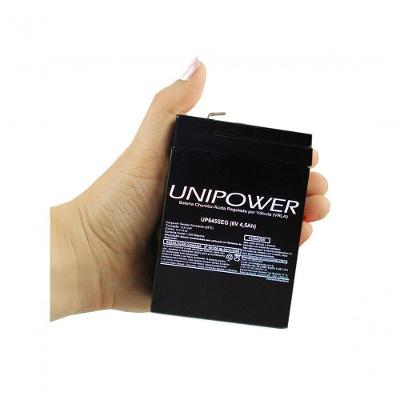 Bateria Unipower Up645seg 6v 4.5ah Para Seguranca- Nobreak