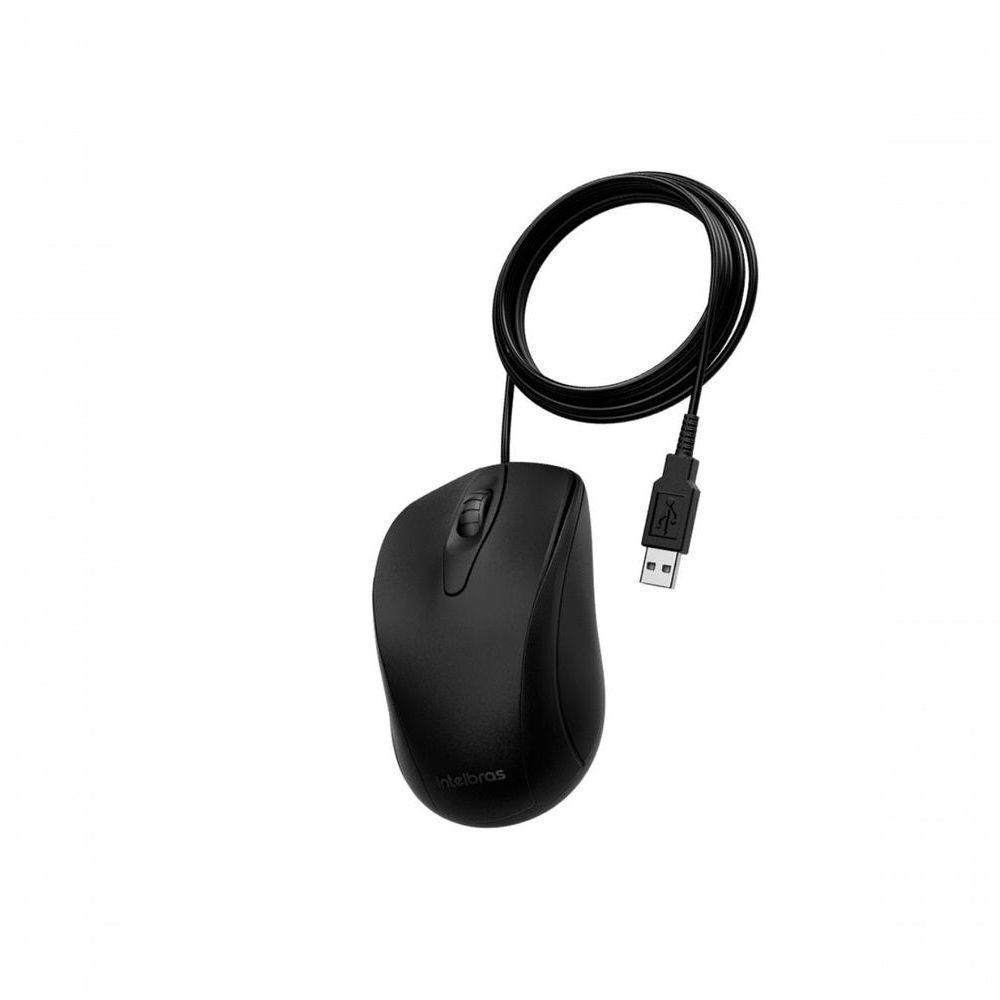 Mouse Intelbras Mci10 Com Fio Preto - 2