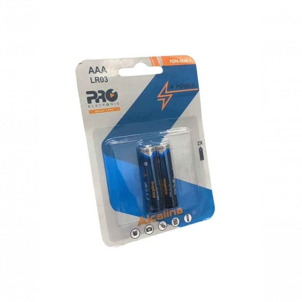 Pilha Alcalina Aaa Proeletronic Pqpa-aaa2 (lr03) Com 2... - 1