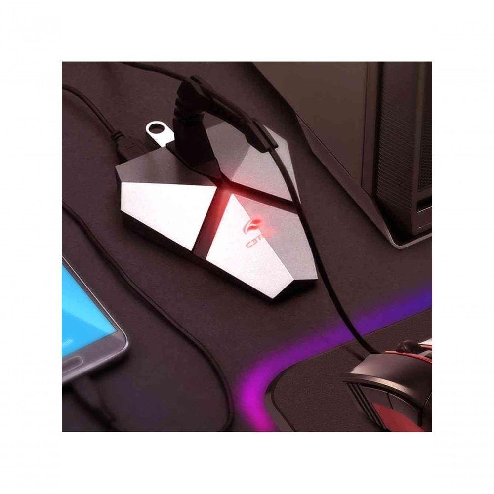 Mouse Bungee C3tech C- Led Usb 2.0 Hub Leit Microsd Mb-200si - 3