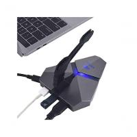 Mouse Bungee C3tech C- Led Usb 2.0 Hub Leit Microsd Mb-200si