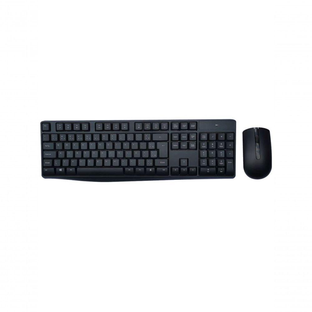 Kit Teclado E Mouse Sem Fio 2.4ghz Multimídia Usb Bulk Com Pilhas Tc269 - 1