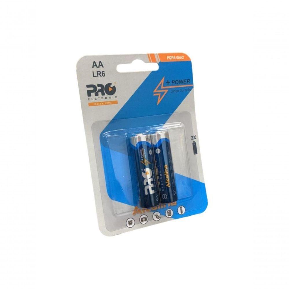 Pilha Alcalina Aa Proeletronic Pqpa-0aa2 (lr6) Com 2... - 1