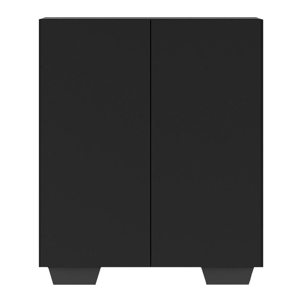 Sapateira 2 Portas Nina Multimóveis V6010 Preta Preto - 2