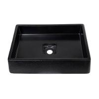 Cuba Oregon Cimento Com Torneira Inox Black E Válvula Oculta Preto - 5