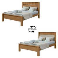 Cama Casal Ambiente Athenas 140 Amêndoa Clean Off White Flex - Lopas - 3