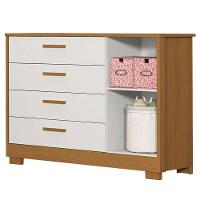 Quarto De Bebê Zaki E Berço Americano Evolution 4 Em 1 Branco Acetinado Savana Com Colchão Gazin - Reller - 6