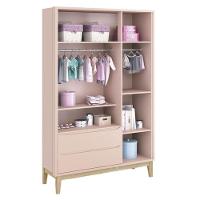 Quarto De Bebê 3 Portas New Classic Rosa Com Pés Madeira Natural E Colchão Gazin ? Reller - 7
