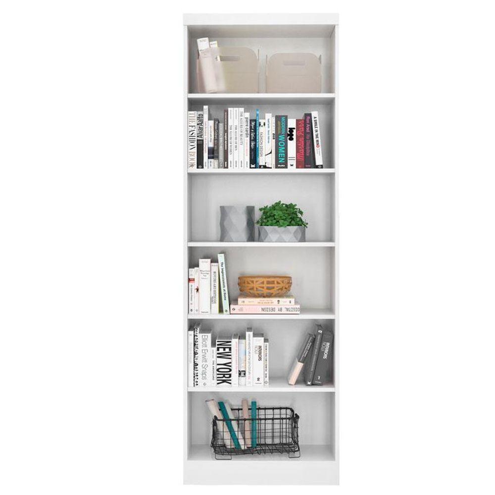 Estante Para Livros Linus 1404 Branco - Qmovi - 1