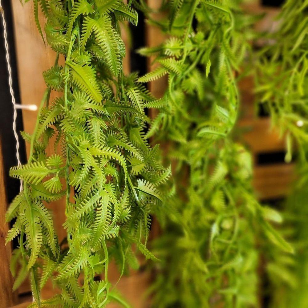 Folhagem Pendente Artificial Mini Samambaia Verde 80cm - Mc Flores - 2