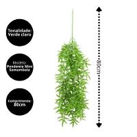 Folhagem Pendente Artificial Mini Samambaia Verde 80cm - Mc Flores - 4