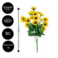 Buquê Mini Girassol 22 Flores Artificial Prime - Mc Flores - 3