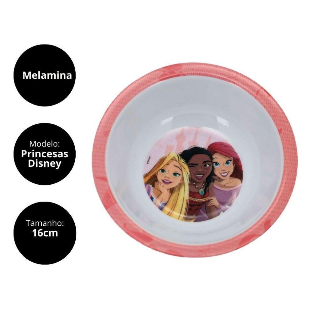 Bowl Tigela Melamina Refeição Infantil Princesas Disney 16cm - Tuut - 6