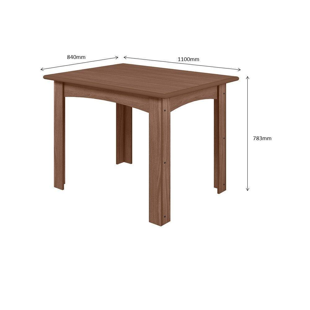 Conjunto Giovana Mesa 1,10 Com 04 Cadeiras Amendoa 02a - 4