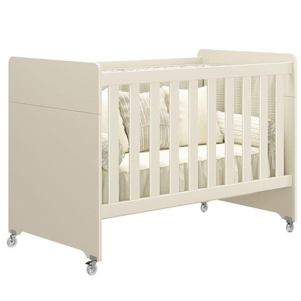 Berço Americano Evolution 4 Em 1 Areia Acetinado Com Colchão Ortobom - Reller - 2