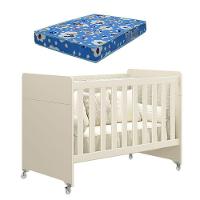 Berço Americano Evolution 4 Em 1 Areia Acetinado Com Colchão Ortobom - Reller - 1