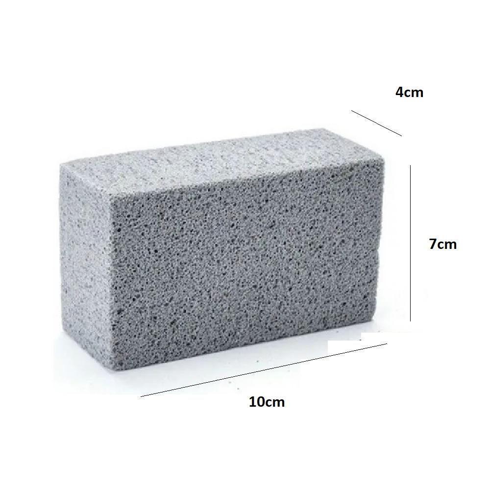 Limpa Grelha Chapa Espatula Tijolo Esponja Reutilizavel Limpeza Churrasqueira Exaustor Panelas Multiuso Pedra Espeto - 5