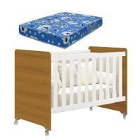 Berço Americano Evolution 4 Em 1 Branco Acetinado Savana Com Colchão Ortobom - Reller - 2