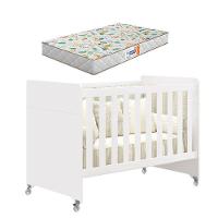 Berço Americano Evolution 4 Em 1 Branco Acetinado Com Colchão Gazin - Reller - 1