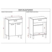 Balcão Multiuso Diamante Branco Supremo - Kits Paraná - 3