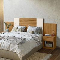 Cabeceira Casal Araguaia Freijó Off White Flex - Moval - 5