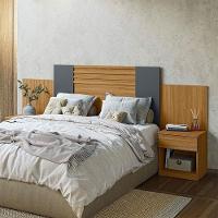 Cabeceira Casal Araguaia Freijó Off White Flex - Moval - 6