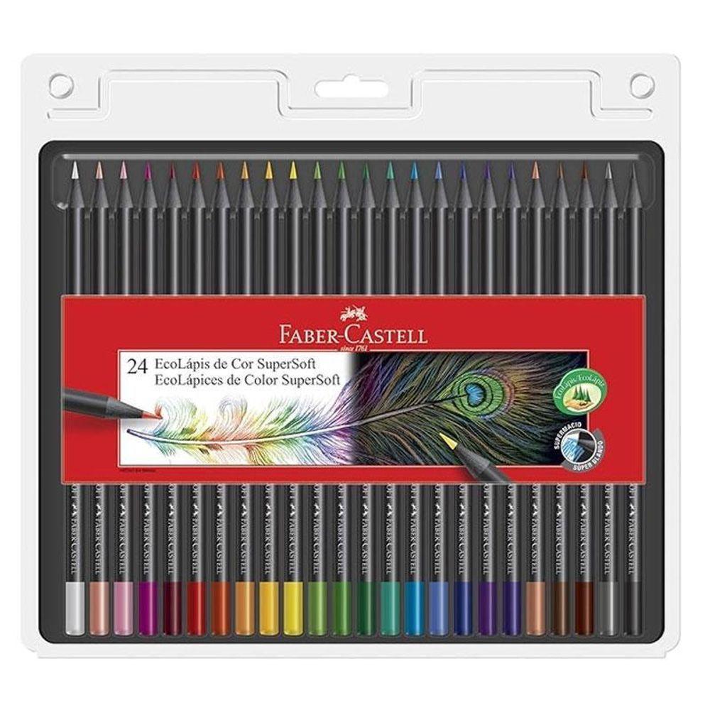 Lápis De Cor Ecolápis Supersoft 120724 24 Cores - Faber Castell - 1