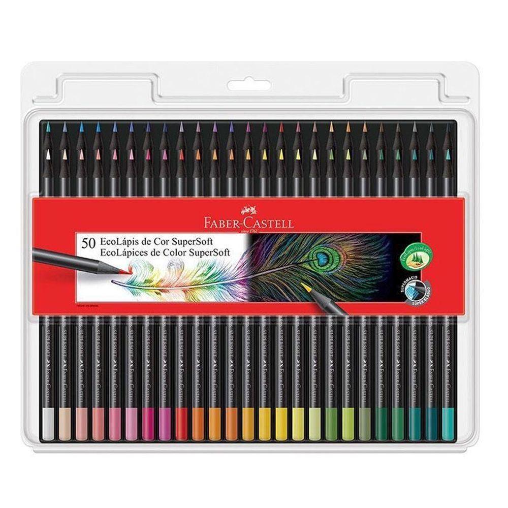 Lápis De Cor Ecolápis Supersoft 120750 50 Cores - Faber Castell - 1