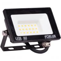 Kit 5 Refletor Led 20w 3000k Preto Bivolt Foxlux - 3
